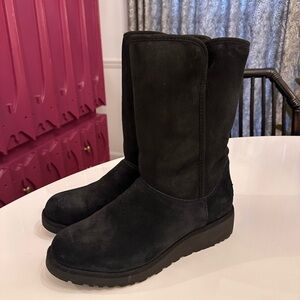 UGG Classic Waterproof Black Wedge Boot